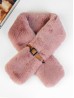 Fashion Plush Premium Scarf W/ Buckle